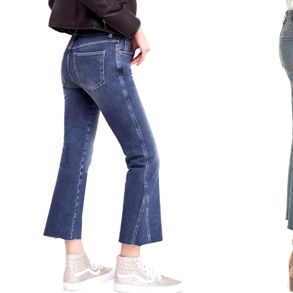 Free People Ankle Flare Crop Jeans Sz 24